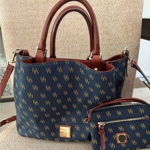 Dooney & Bourke Gretta Satchel and Matching Wristlet -